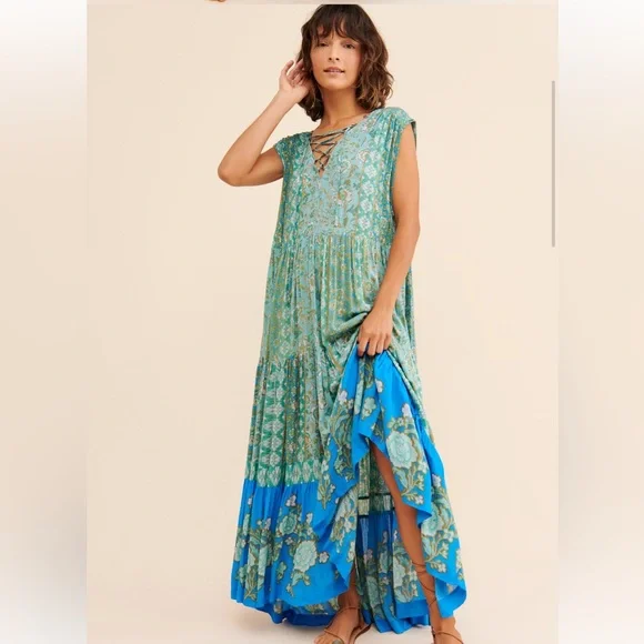 fitted lace wedding dress Free People Morning Glory Maxi Dress – Josie's Boutique